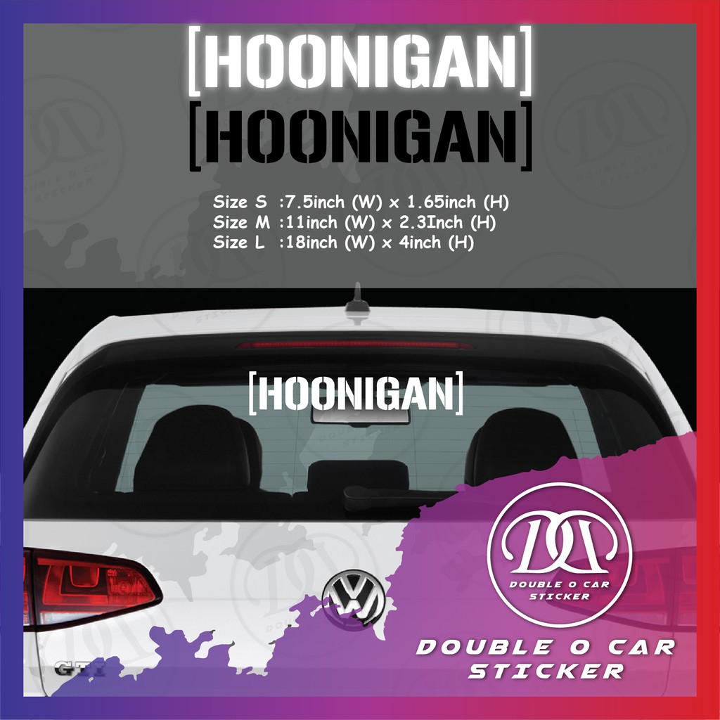 Hoonigan sticker online