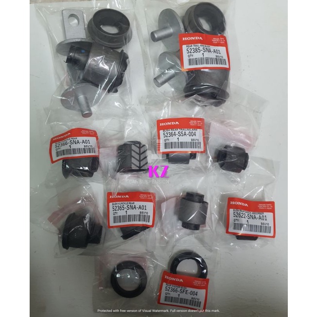 FULL SET BUSH 12 pcs!! HONDA CIVIC SNA FD 2006-2011 / HONDA STREAM SMA ...