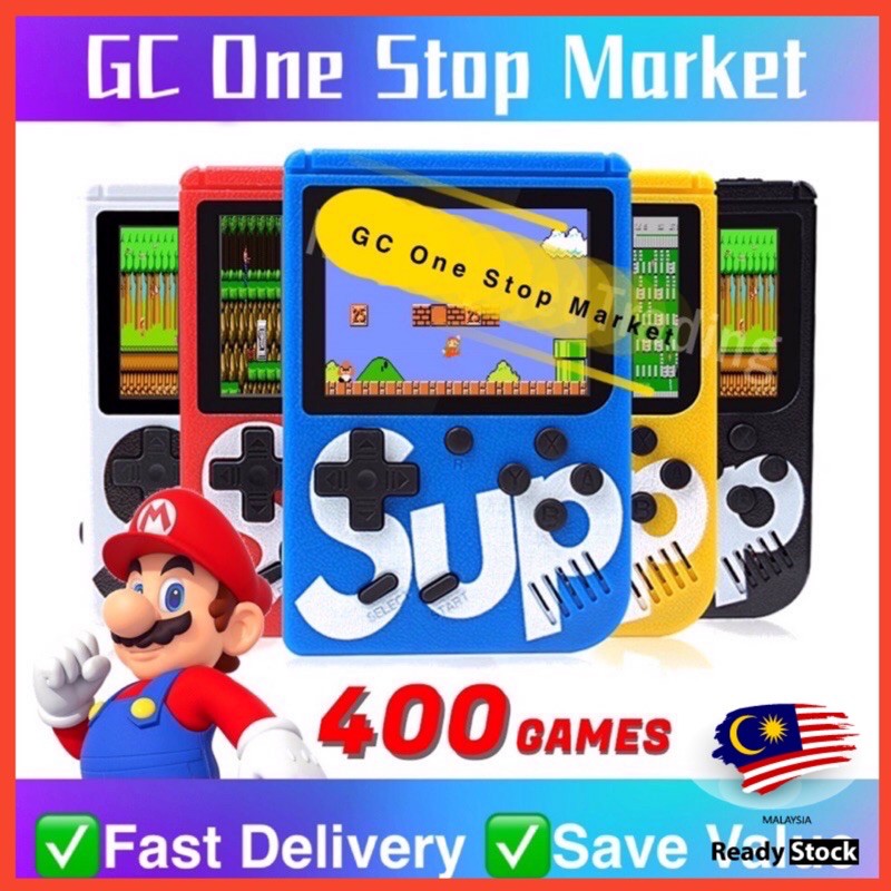 400 Games Brand Retro Mini SUP Gameboy Game Console Emulator Built-In ...