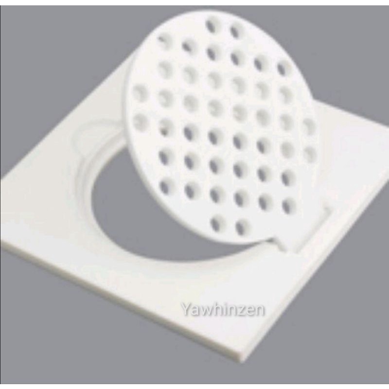 6" x 6" / 4" x 4" PVC Toilet Floor Trap Grating Plastic Shopee Malaysia