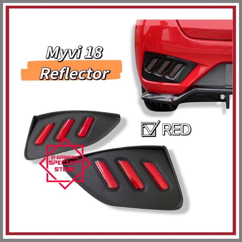 Perodua Myvi 2018 ~2020 Rear Bumper Mustang Reflector Lamp Myvi Gen3 ...