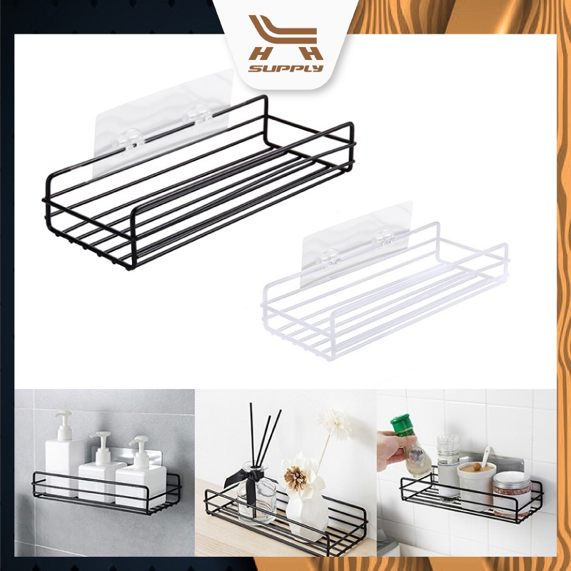 LH Wrought Iron Bathroom Shelf Toiletry Shelf Bedroom Storage Kitchen