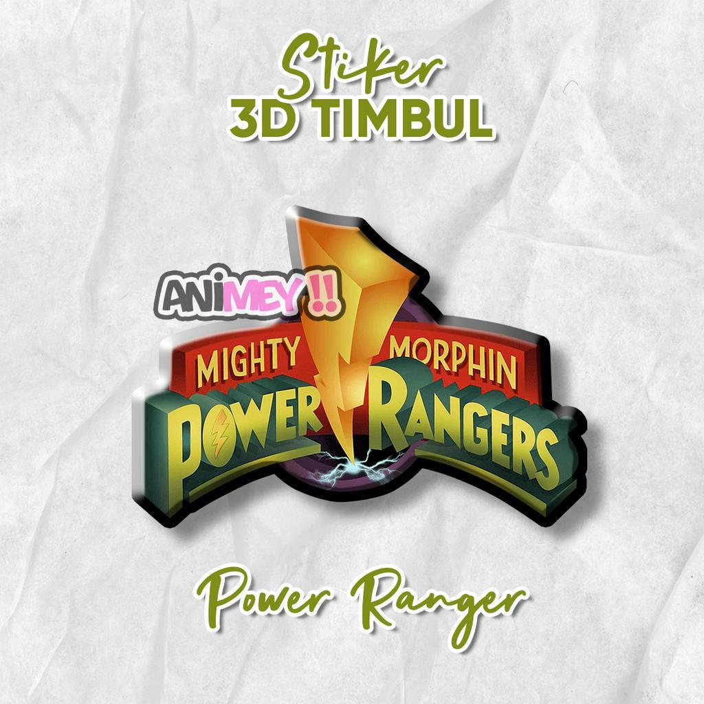 Power Ranger Logo 3D Emblem Sticker/Anime Gaming Resin Sticker | Shopee ...