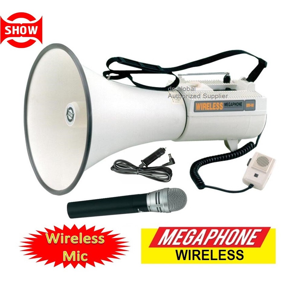 Power Megaphone Loud Hailer SHOW ER 68 ER 68S ER68 with Wireless