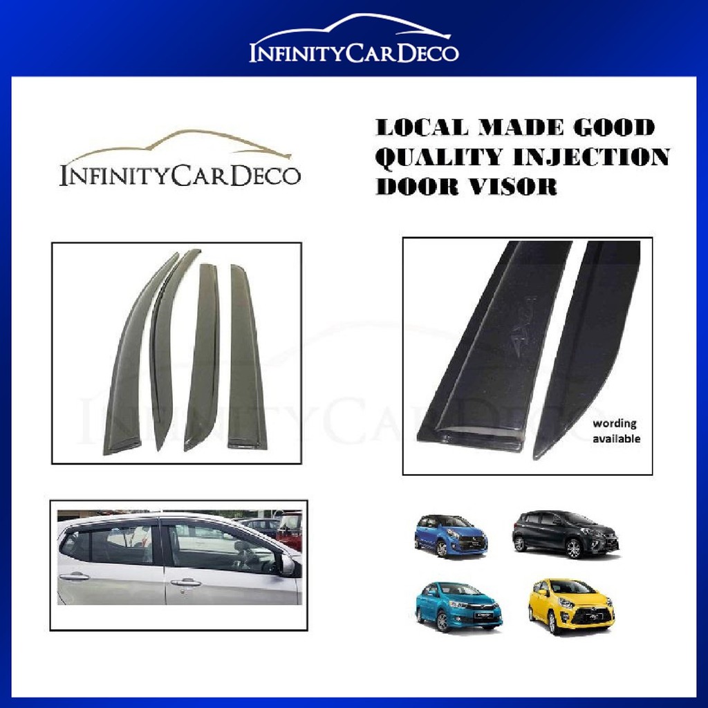 Air Press Injection Door Visor Wind Deflector (Local Made) Compatible ...