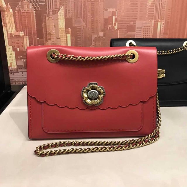 Coach parker tea hot sale rose bag