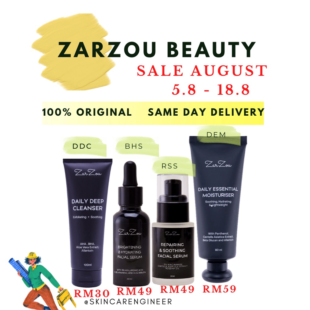 ZARZOU BEAUTY Brightening & Hydrating Serum (BHS), ZARZOU Repairing ...