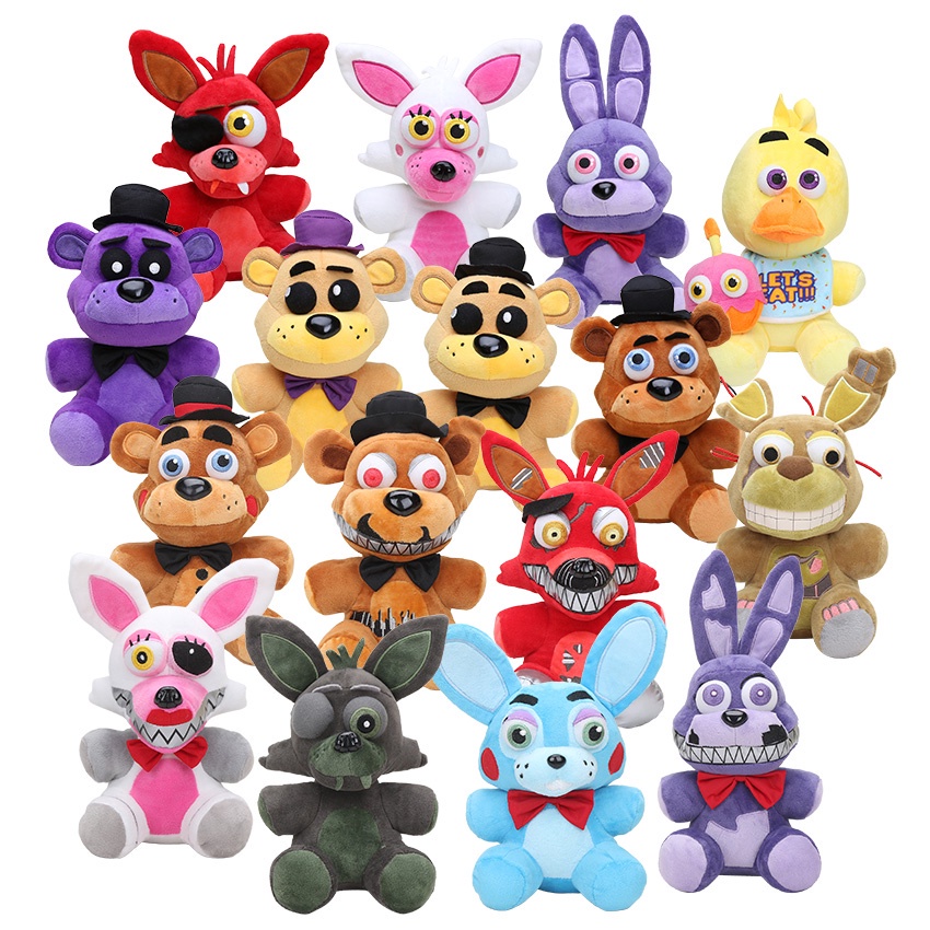 25cm Five Nights At Freddy's FNAF Golden Freddy foxy Bonnie Chica stuffed  doll