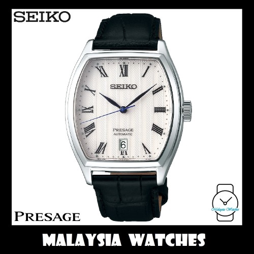 Seiko Presage SRPD05J1 White Dial Automatic Gents Sapphire Glass Tonneau Watch Shopee Malaysia