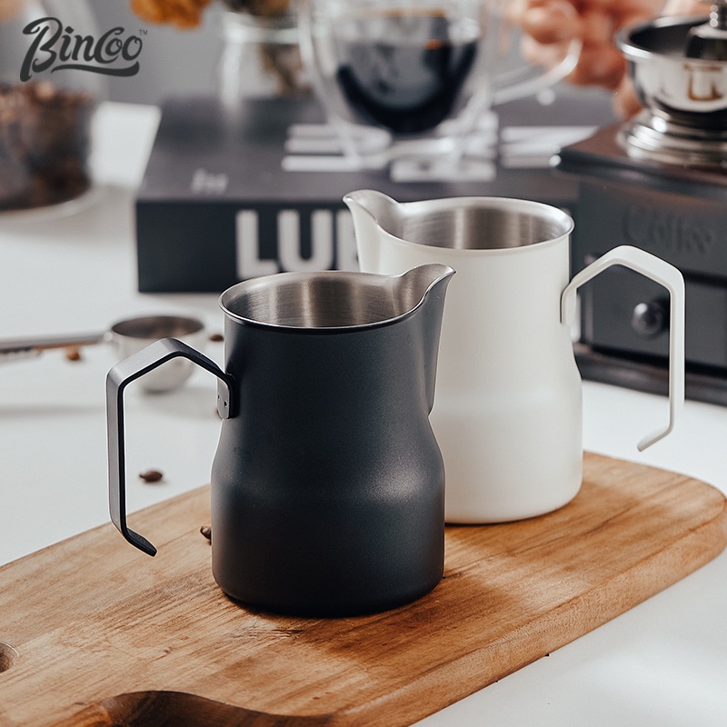Bincoo Latte Coffee Pull Flower Cup Stainless Steel Sharp Mouth ...