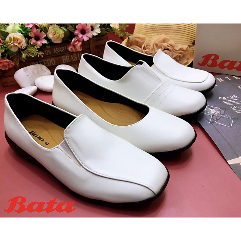 Ladies Comfortable Formal Nurse White Shoes Kasut Bata Premium Quality