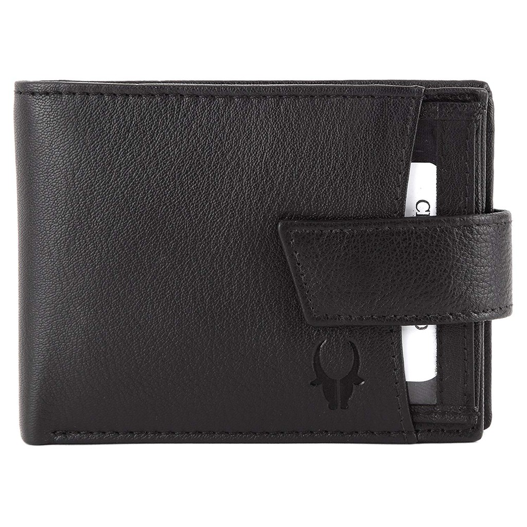 WildHorn RFID Protected Black Men's Wallet(Genuine Leather) | Shopee ...