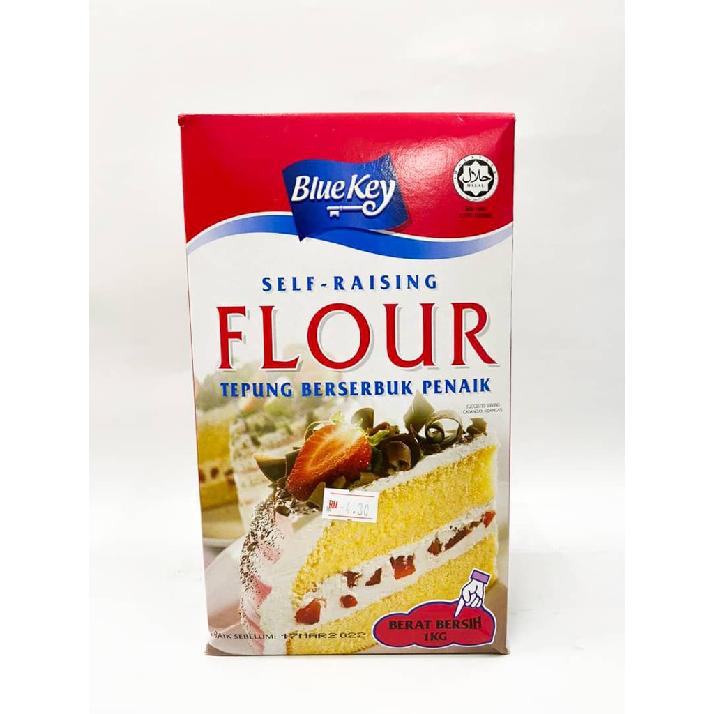 Bluekey Self-Raising Flour Pau Flour 1kg || Tepung Naik Sendiri ...