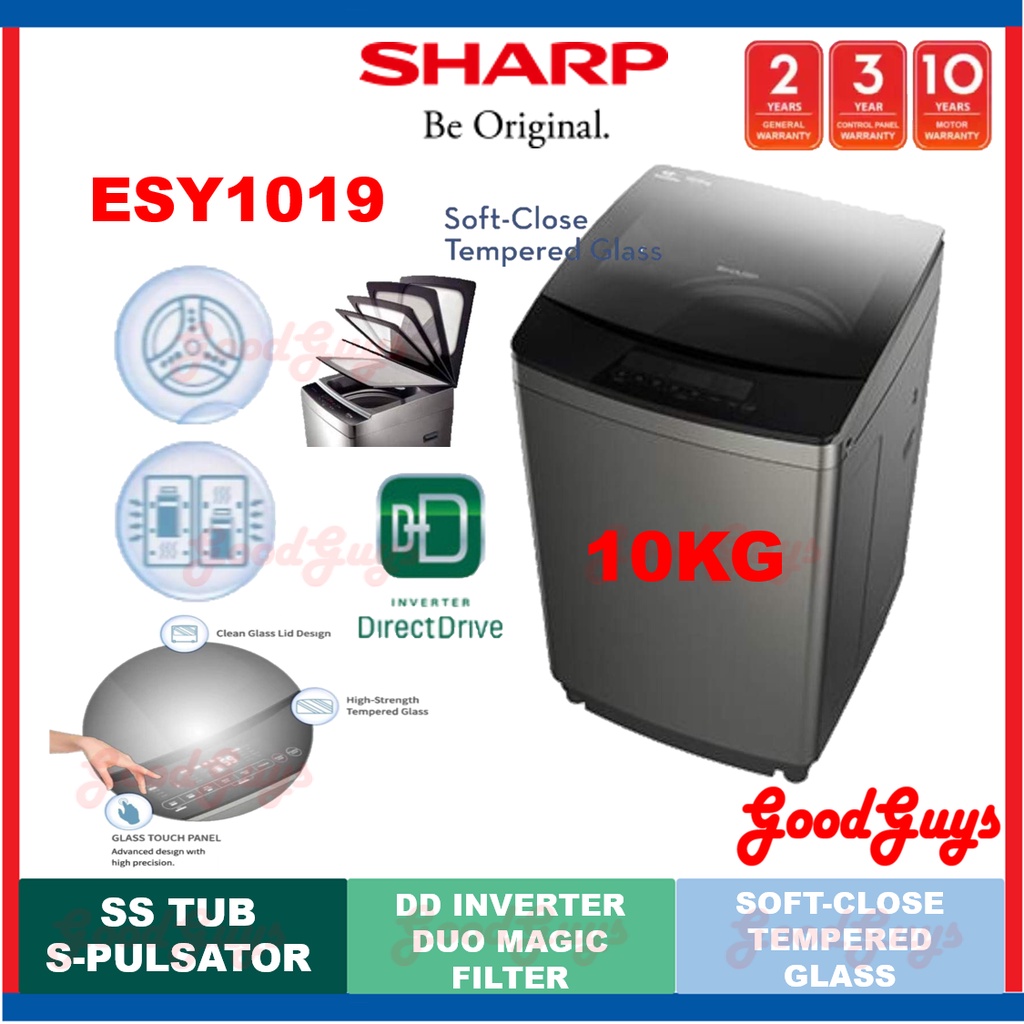 sharp washing machine 10kg inverter