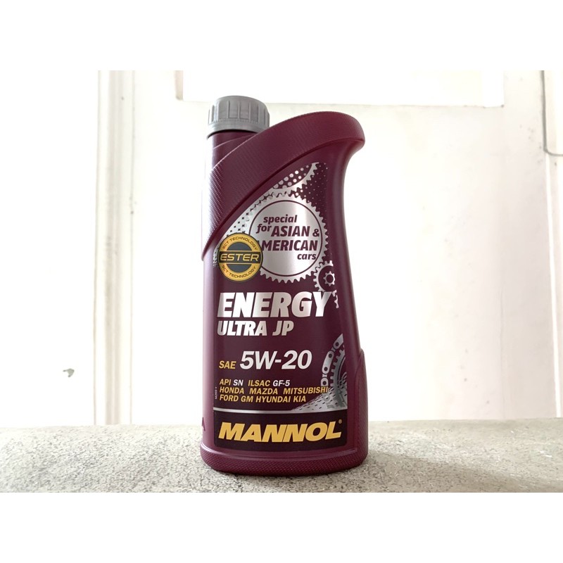 Mannol Energy Ultra JP 5W-20 1 Liter Fully Synthetic Engine Oil ...