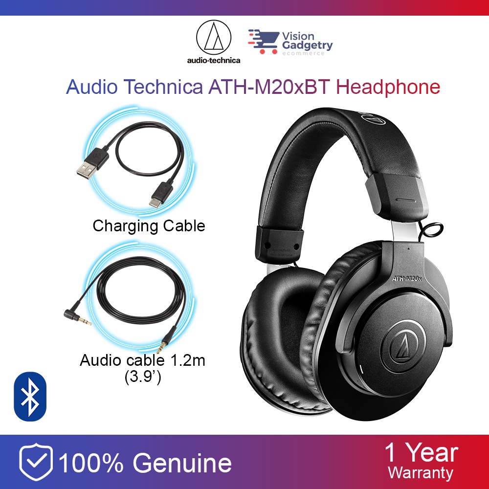Audio Technica ATHM20x ATHM20xBT Professional Studio Monitor