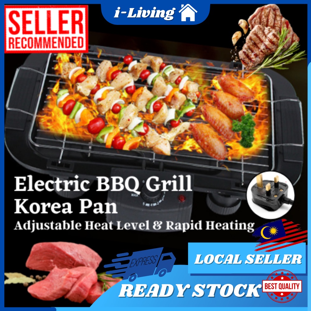 i-Living READY STOCK Electric Smokeless Grill Barbeque Korean BBQ Pan ...