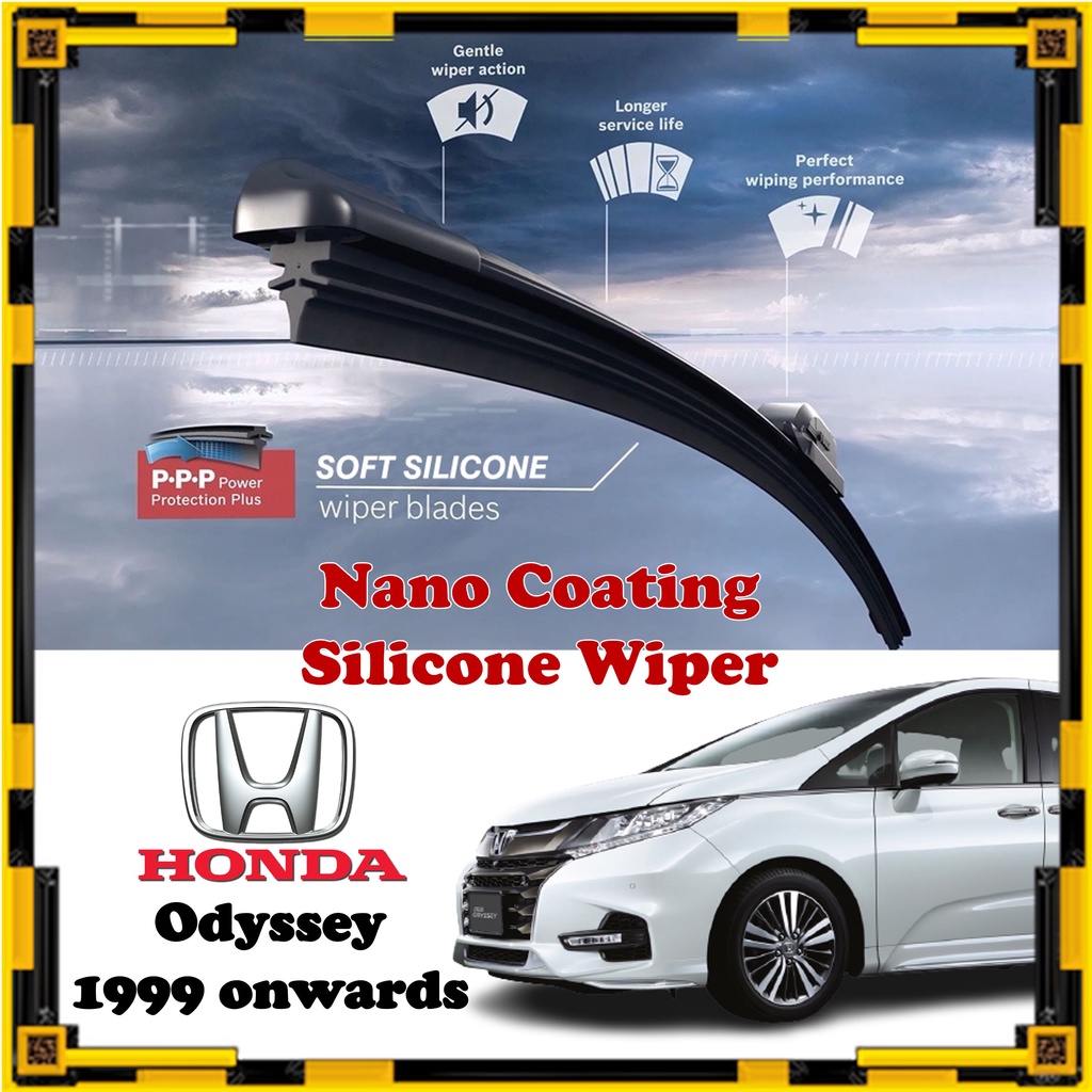 Honda Odyssey Nano Coating Soft Silicone Car Wiper Blades 1 Pair