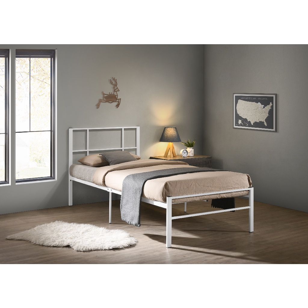 GINNA Metal Queen Bed Frame Queen Metal Bed Double Bed Katil Queen Besi ...