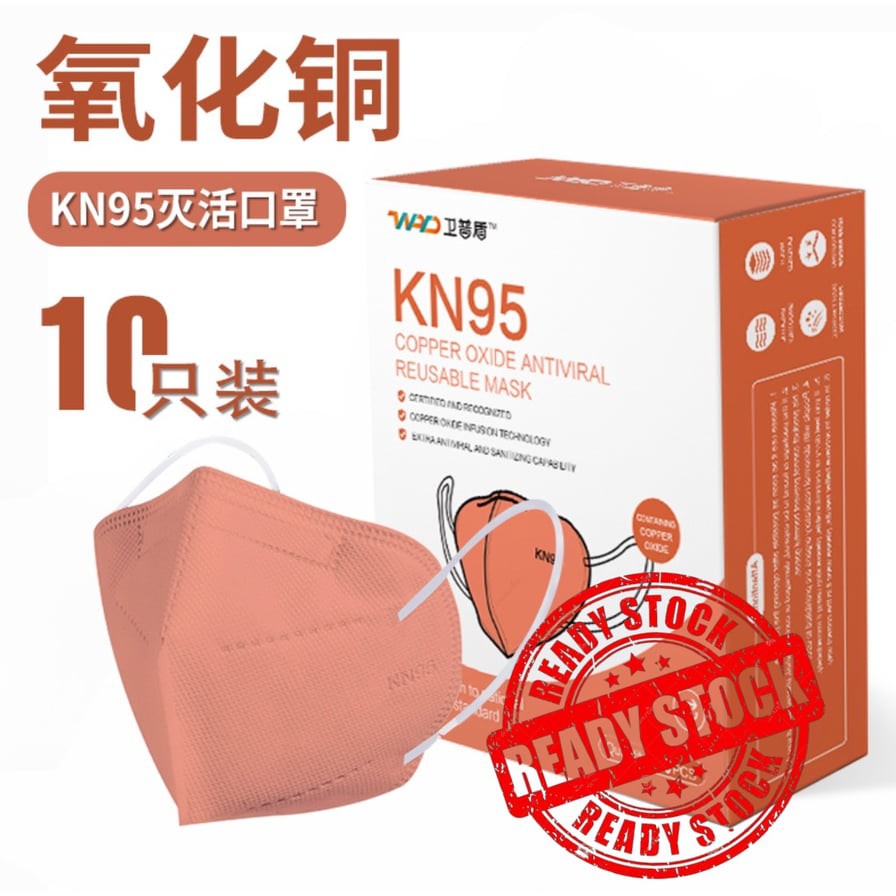 5-Layer Copper Infused Anti-Microbial Face Mask - Adjustable, Sizes S, M, L