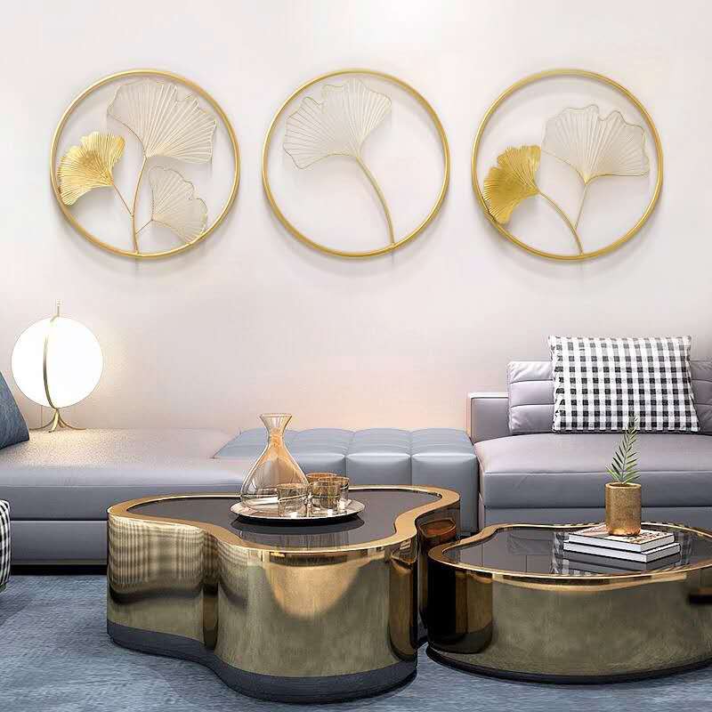 💛Ready Stock💛 Wall Decoration Gold Circle Hiasan Dinding Moden (Set of ...