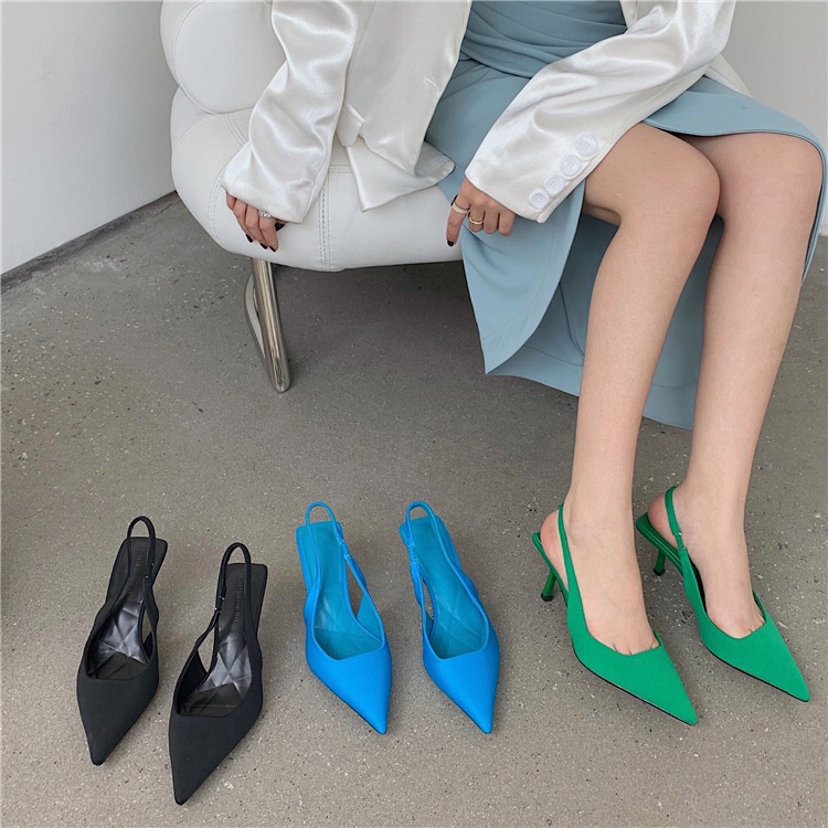 RAYA heels Size 35-42 Pointed High Heels One-Word Belt Hollow Sexy ...