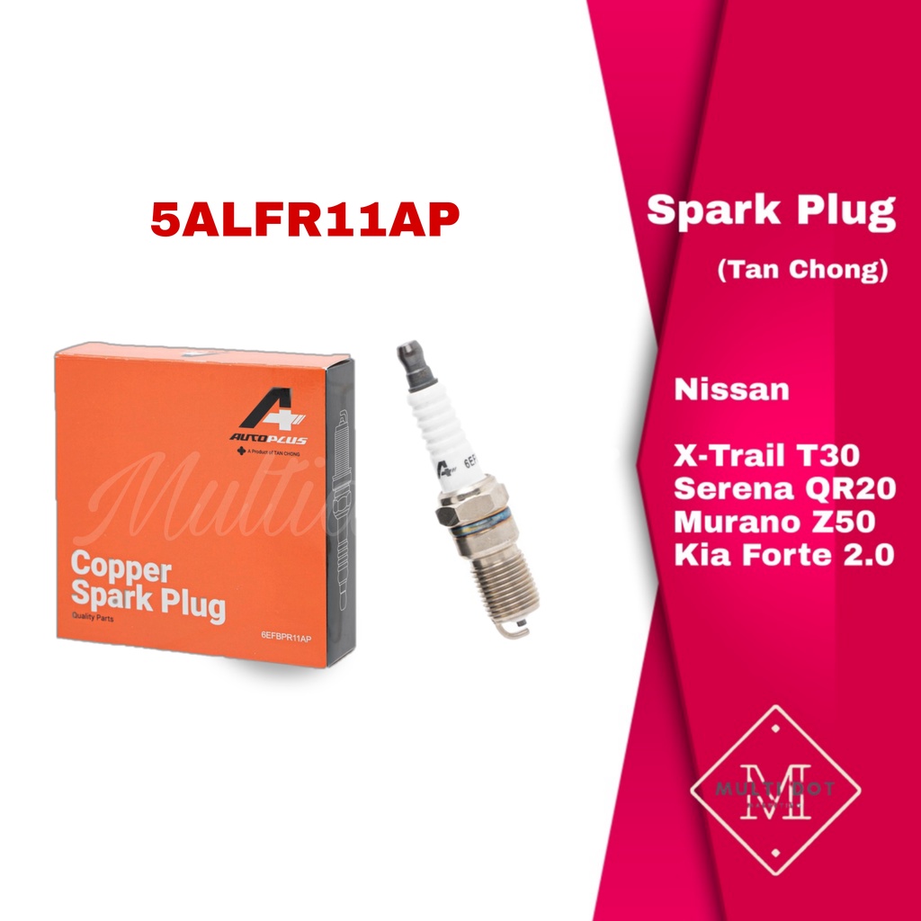 Nissan Spark Plug (LFR5A11) Serena C24 QR20 XTrail T30 Murano Z50 3.5