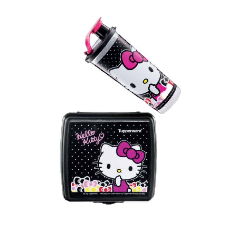 Tupperware Hello Kitty Lunch Box Set Shopee Malaysia