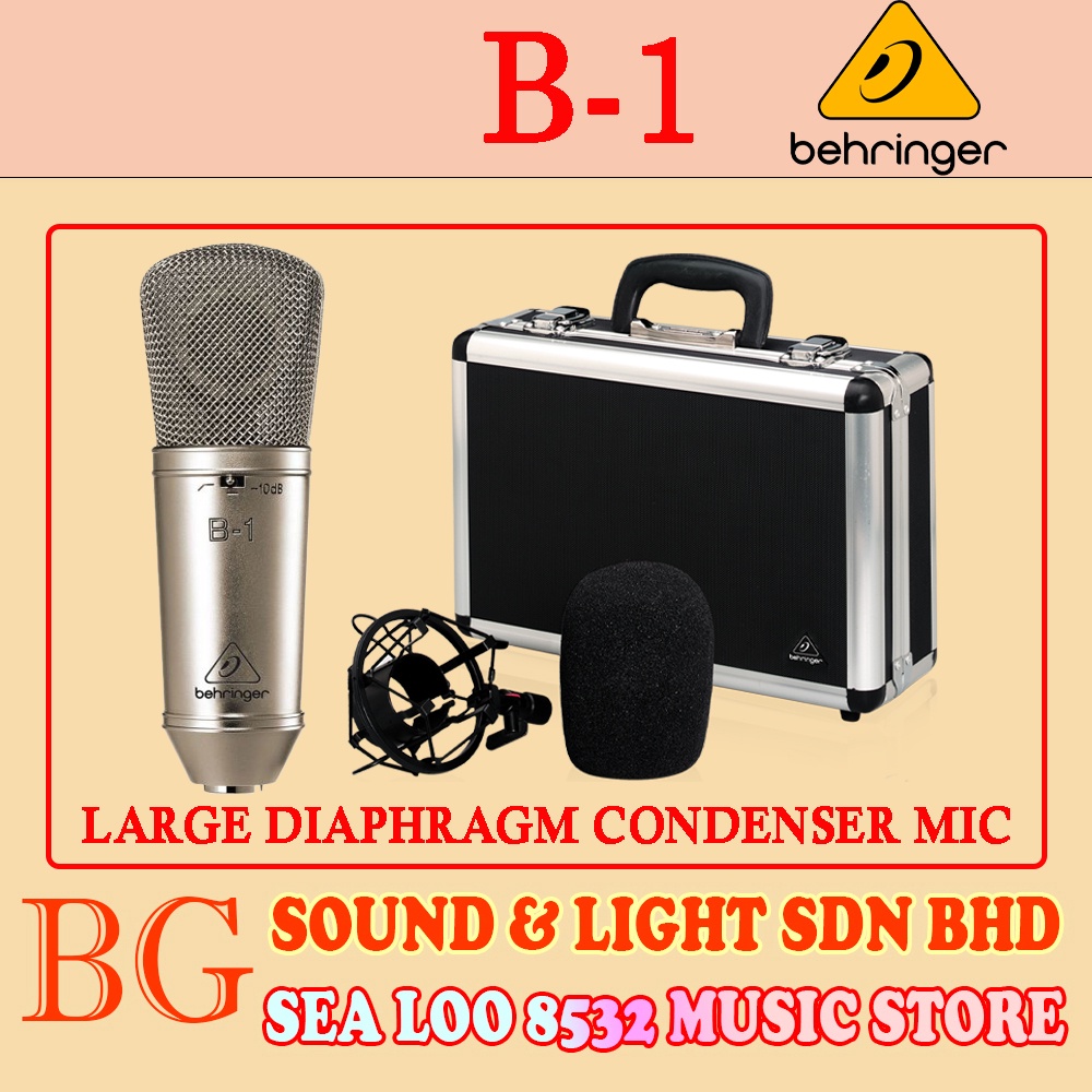 BEHRINGER B1 / B-1 LARGE DIAPHRAGM CONDENSER MICROPHONE | Shopee Malaysia