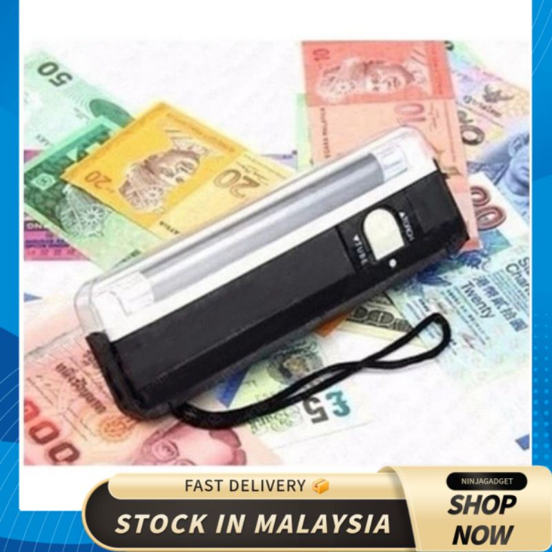 Portable Handheld UV Light Bank Note Money Detector Fake Money UV
