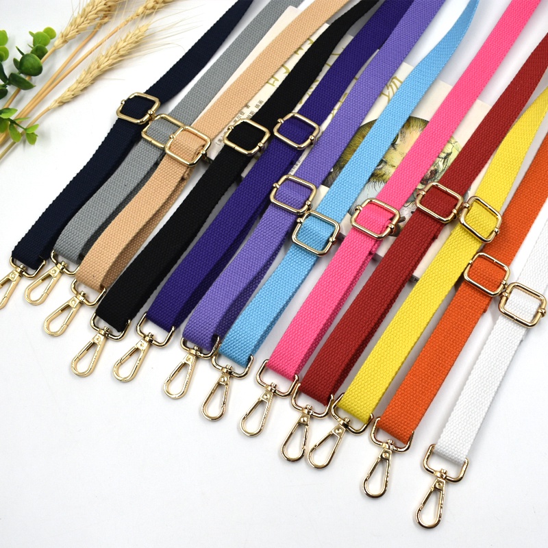 2cm wide bag accessories with backpack with color canvas woven belt ...