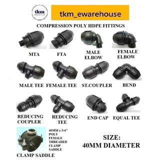 Compression Tee Fittings (Equal and Reducing)