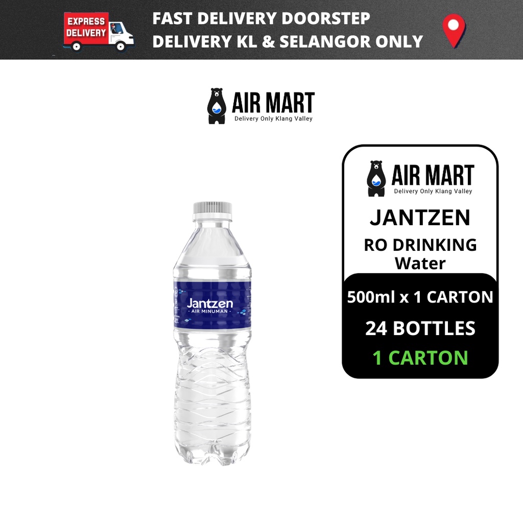 Air Mart JANTZEN 500ML RO Water 1 Cartons(24 bottles / 500ML) | Shopee ...