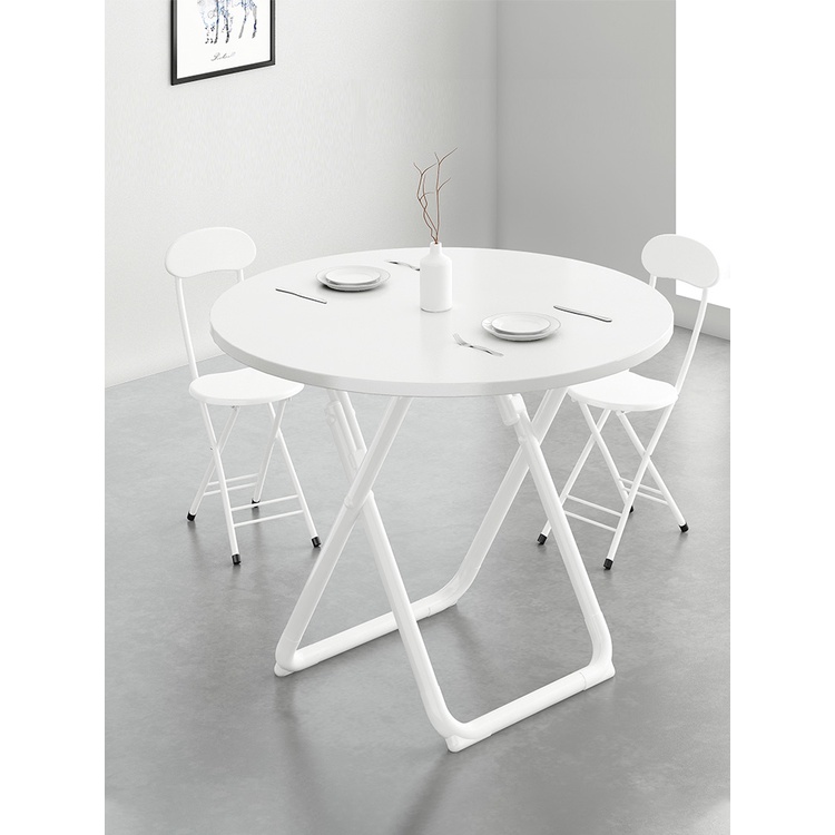 Foldable round table dining table home modern minimalist casual round