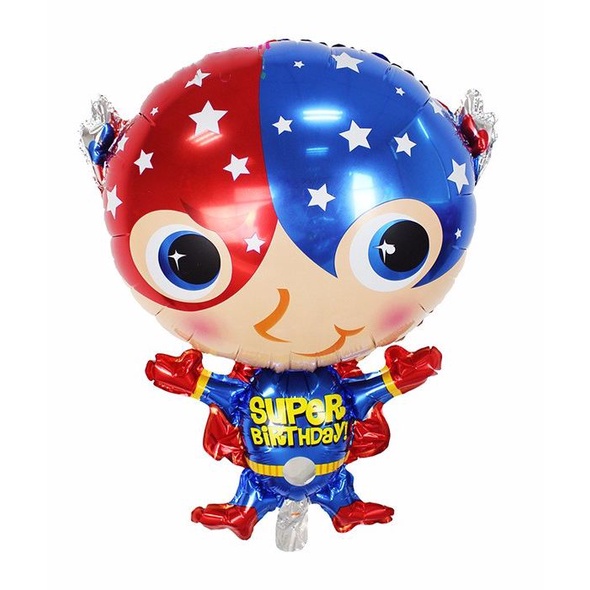 54cm x 71cm Superman Balloon Cartoon Foil Air Balloons Birthday Gifts ...