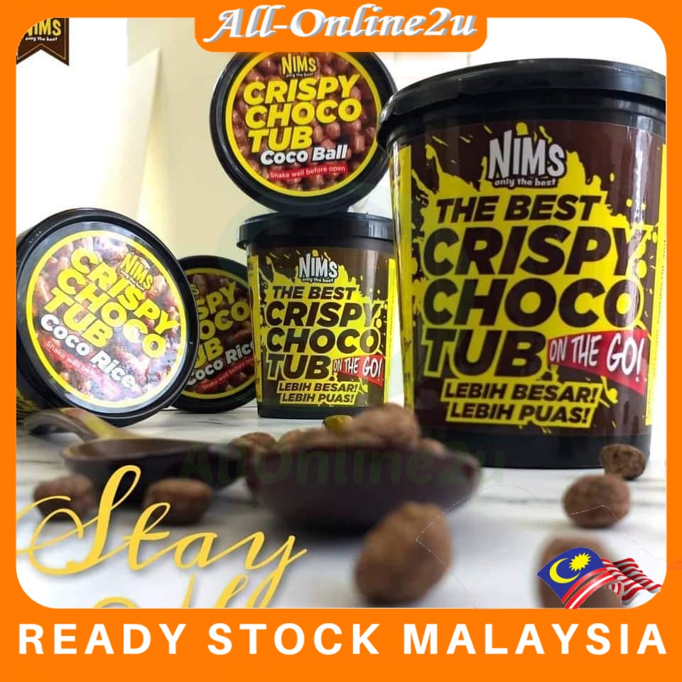 FOODIEMART NIMS Crispy Choco Tub 1x300g - Coco Ball/ Coco Crunch Mini/ Coco  Krisp/ Coco Rice (Coklat