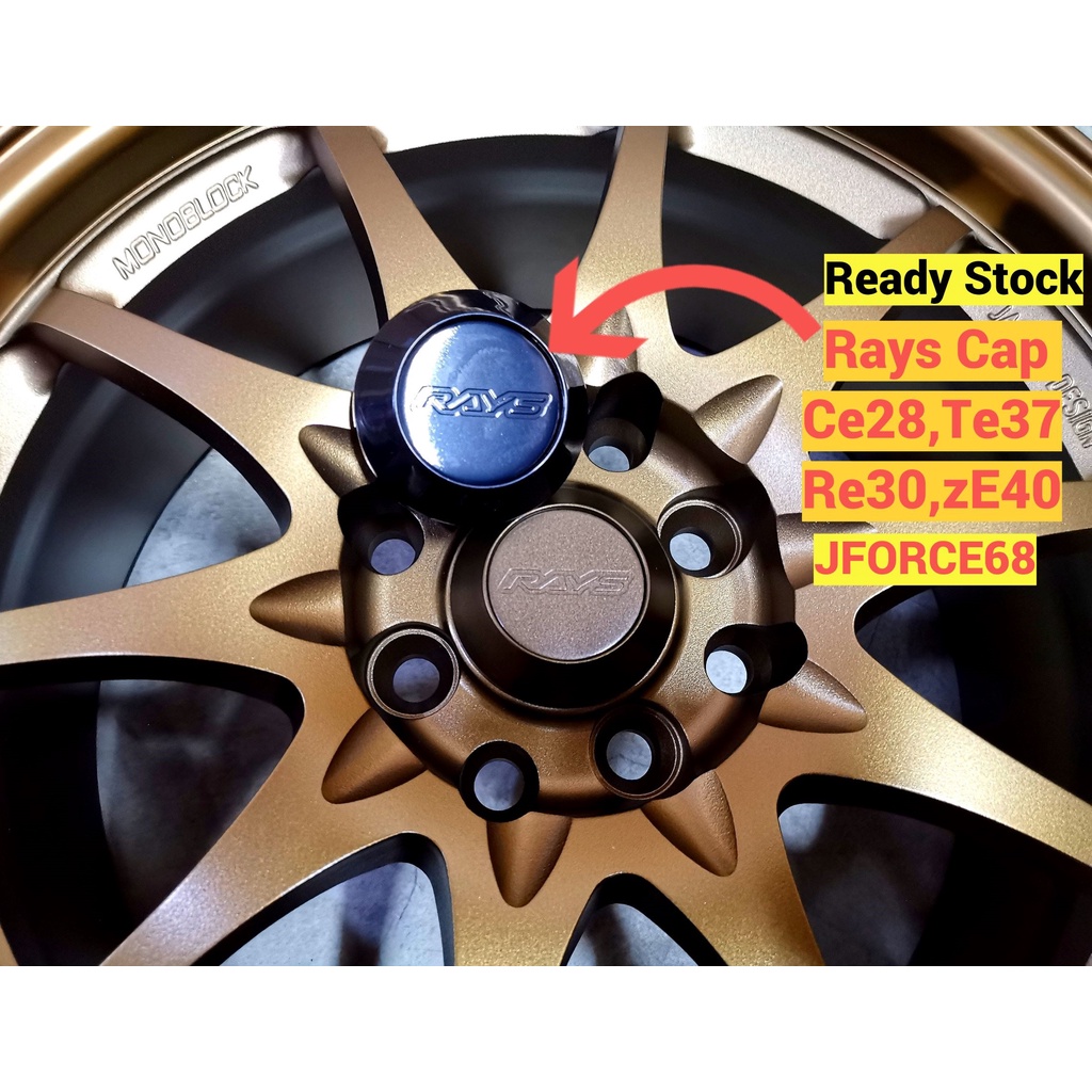 Rim Cap Rays Te37 Ce28 Re30 G25 Ze40 Cap Logo (66mm) Volk Racing Rays ...