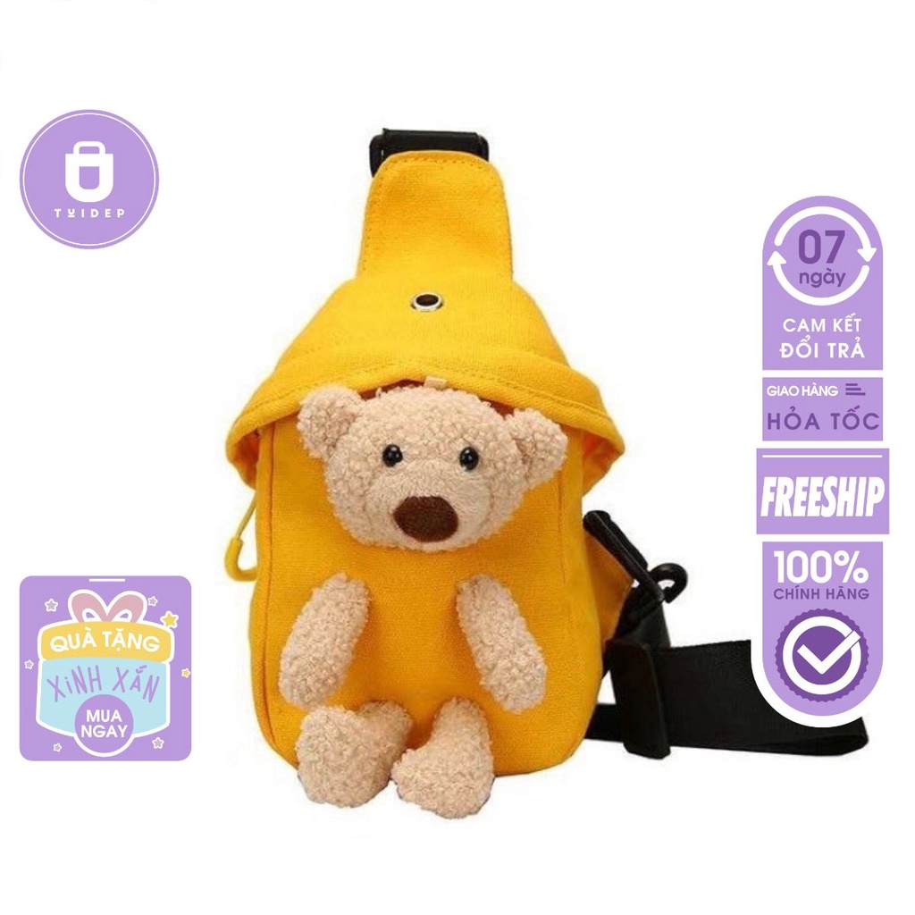 Crossbags Korean Style Stuffed BearShaped CrossBags For Kids