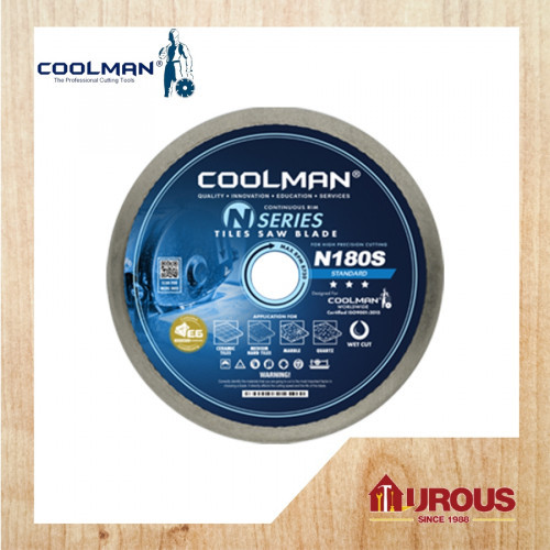 COOLMAN CONTINOUS RIM WET BLADE STANDARD DIAMOND DISC 7''/180MM(N180S ...