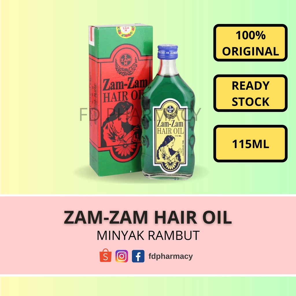 [READY STOCK] Zamzam hair oil / Minyak rambut zamzam 115ML (EXP 08/
