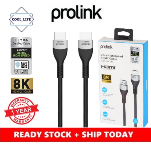 Prolink Ultra High Speed HDMI 8K Cable (1.8m , 3.0m) | Shopee Malaysia