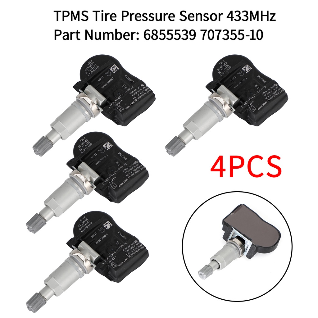 4x TPMS Tire Pressure Sensor 6855539 For BMW 2014-2018 M3 M4 F30/F32 ...