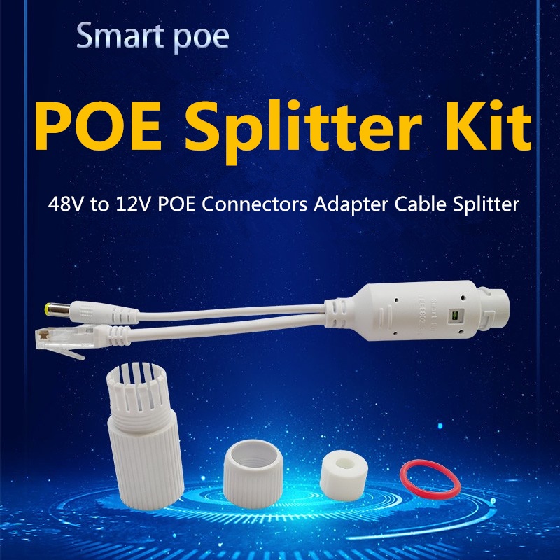 PoE Splitter Power Over Ethernet Adapter Active 48V to 12V POE power ...