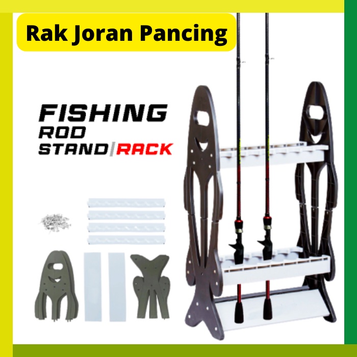 Fishing Rod Rack Rod Stand Joran Rak Pancing Rak Mancing Display Rak Joran  High Quality ABS