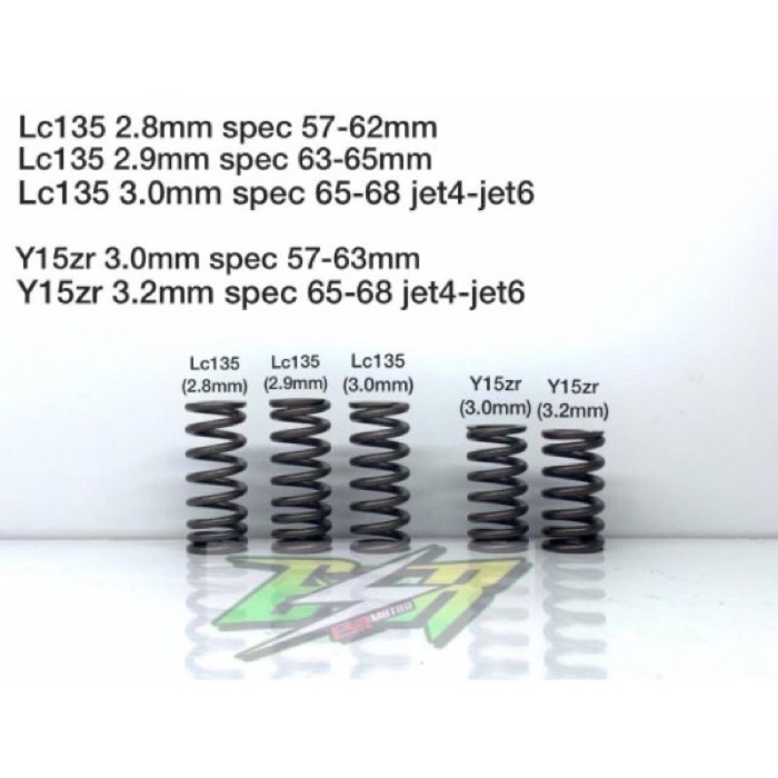 ESR MOTOR 100% ORIGINAL VALVE SPRING Y15ZR LC135 RS150 2.8MM 2.9MM 3 ...
