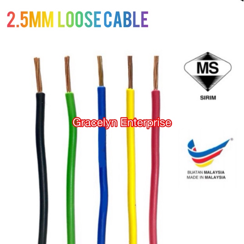 READY STOCK ASIA KABEL CABLE 1.5mm 2.5mm PVC wire Cable 100% Pure