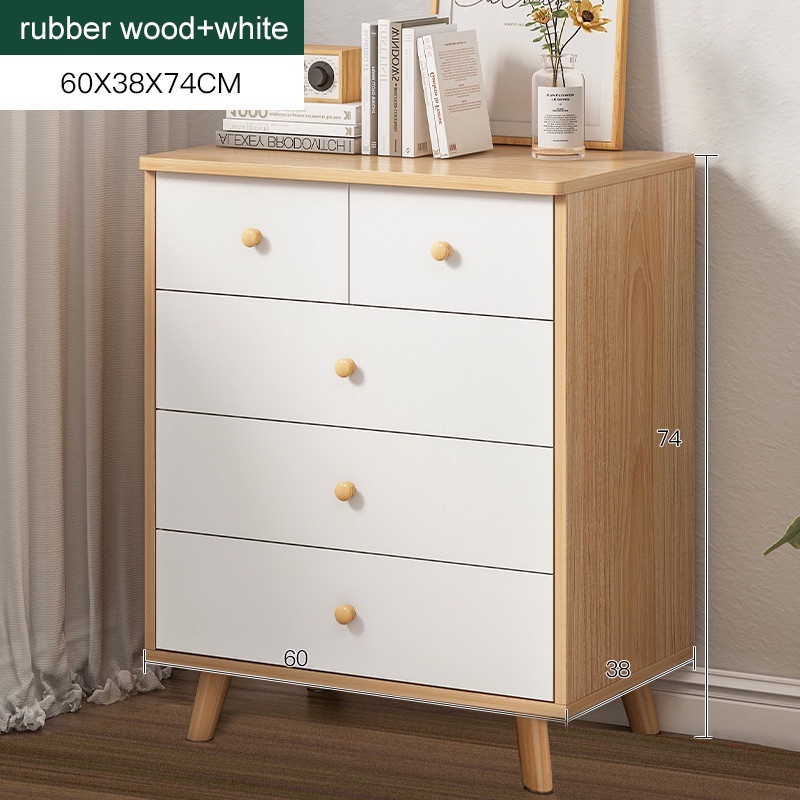 DO 5 Layer Cabinet Storage Wardrobe Wooden Chest Drawer Almari Baju 5 ...