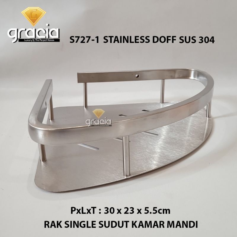 Sus 304 Doff Original High Quality Stainless Steel single Corner Rack ...