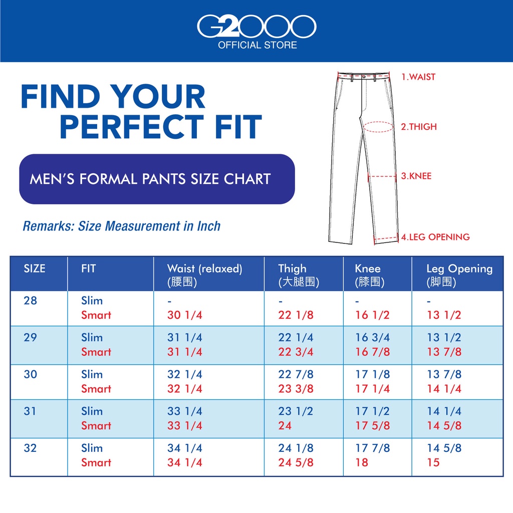 G2000 Men Formal Pants Smart Fit 11151003