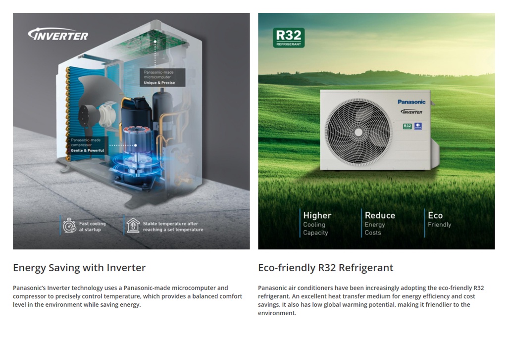 Panasonic ZKH1 XPremium Inverter R32 Air Conditioner (BuiltIn WiFi
